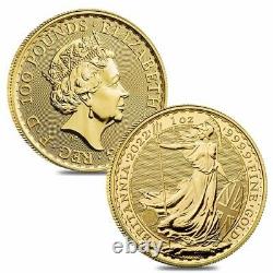 Lot of 2 2022 Great Britain 1 oz Gold Britannia Coin. 9999 Fine BU