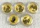 Lot Of 5 Gold 2023 Gold 1/10 Oz Australian Kangaroo $15 Coin. 9999 Fine Bu Coins