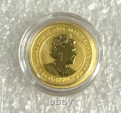 Lot of 5 Gold 2023 Gold 1/10 oz Australian Kangaroo $15 Coin. 9999 Fine BU Coins