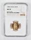 Ms70 1986 $10 American Gold Eagle 1/4 Oz. 999 Fine Gold Ngc 1913