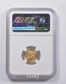 MS70 1996 $5 American Gold Eagle 1/10 Oz. 999 Fine Gold NGC 3993