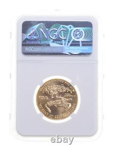 MS70 1998 $25 American Gold Eagle 1/2 Oz. 999 Fine Gold Graded NGC 4605