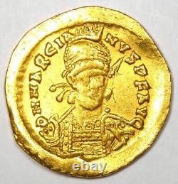 Marcian Gold AV Solidus Gold Roman Coin 450-457 AD Good VF (Very Fine)