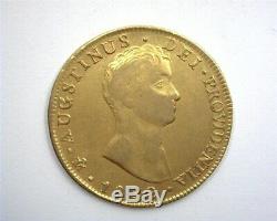 Mexico 1822-mojm Gold 8 Escudos Extremely Fine Rare