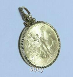 Mexico 1981 Mo 1/4 oz. Fine Gold Libertad Onza Coin with 14k Necklace