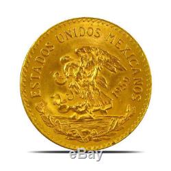 Mexico 20 Peso Gold Coin (0.4823 oz) Random Years Extremely Fine (XF) or Better