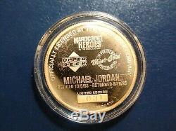 Michael Jordan 1 oz 999 Fine Gold Coin #31 of 100 RARE Highland Mint &Upper Deck