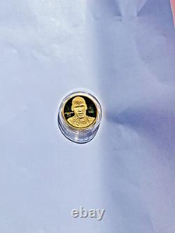 Michael Jordan 1995 Upper Deck. 999 Fine Gold Coin #5 Highland Mint Missing COA