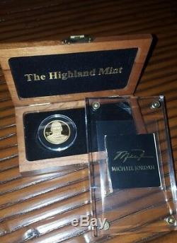 Michael Jordan 1oz. 999 Fine Gold Upperdeck SP#10 Only 100 (EXIST) Highland Mint