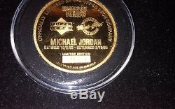 Michael Jordan 1oz. 999 Fine Gold Upperdeck SP#10 Only 100 (EXIST) Highland Mint