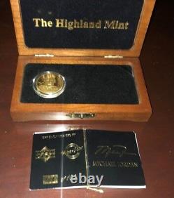 Michael Jordan Highland Mint. 999 Fine 1 Oz Gold Coin #54 Out Of 100