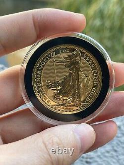 Mint 2021 Britannia 1 Oz/Ounce 999.9 Fine Gold Coin, Royal Mint NEW in Capsule