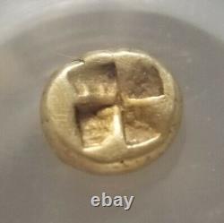 Mysia, Cyzicus 1/24th Stater. NGC Fine Gold Ancient Coin. Tunny