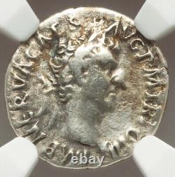 NGC F FINE NERVA 96-98 AD Roman Empire Caesar Denarius Coin, Golden Age Of Rome