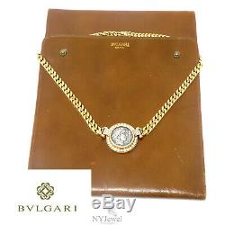 NYJEWEL Bulgari 18k Gold Ancient Coin Diamond Ruby Necklace Original Box