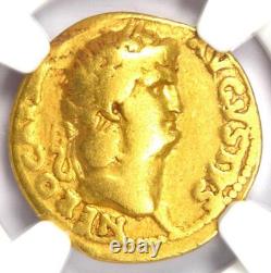 Nero AV Aureus Gold Ancient Roman Coin 54-68 AD. Certified NGC Fine Rare Nero AV Aureus Gold Ancient Roman Coin 54-68 AD. Certified NGC Fine Rare