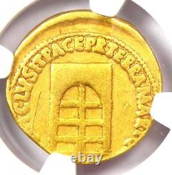 Nero AV Aureus Gold Ancient Roman Coin 54-68 AD. Certified NGC Fine Rare