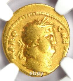 Nero AV Aureus Gold Ancient Roman Coin 54-68 AD. Certified NGC Fine Rare Nero AV Aureus Gold Ancient Roman Coin 54-68 AD. Certified NGC Fine Rare