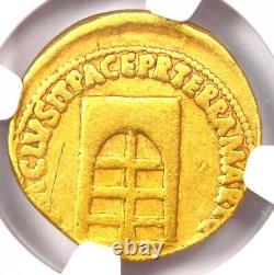 Nero AV Aureus Gold Ancient Roman Coin 54-68 AD. Certified NGC Fine Rare