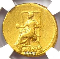 Nero AV Aureus Gold Ancient Roman Coin 54-68 AD Certified NGC Fine Rare Coin