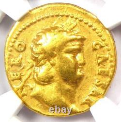 Nero AV Aureus Gold Ancient Roman Coin 54-68 AD Certified NGC VF (Very Fine)