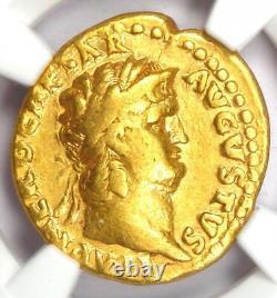 Nero AV Aureus Gold Ancient Roman Coin 54-68 AD Certified NGC VF (Very Fine)