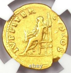 Nero AV Aureus Gold Ancient Roman Coin 54-68 AD Certified NGC VF (Very Fine)