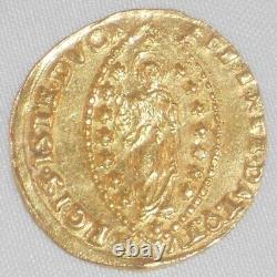 Nice 1709-22 Gold Coin Venice Italy Zecchino Ducat Giovanni Corner II KM 481 XF+