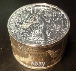 Niue 2013 $50 Gilded Proof 6 oz. 999 Fine Silver Fortuna Redux Cylinder Coin