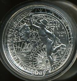 Niue 2013 $50 Gilded Proof 6 oz. 999 Fine Silver Fortuna Redux Cylinder Coin