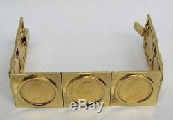 Outstanding 18k Gold Bracelet & 22k British Sovereign Coins