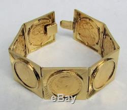 Outstanding 18k Gold Bracelet & 22k British Sovereign Coins