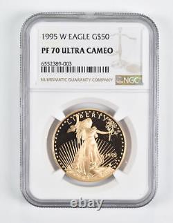 PF70 UCAM 1995-W $50 American Gold Eagle 1 Oz. 999 Fine Gold NGC 1593