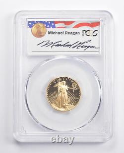 PR69DCAM 1988-P $10 1/4 Oz. 999 Fine Gold Eagle Reagan Legacy Signed PCGS 2628