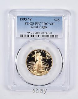 PR70 DCAM 1995-W $25 American Gold Eagle 1/2 Oz. 999 Fine Gold PCGS 2272
