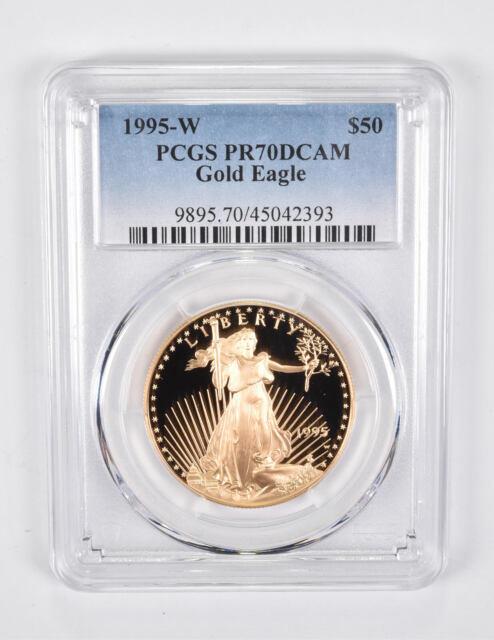 Pr70 Dcam 1995-w $50 American Gold Eagle 1 Oz. 999 Fine Gold Pcgs 1766