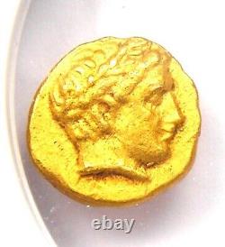 Philip II Gold AV 1/12 Stater Gold Greek Macedon Coin 359 BC. NGC Choice XF (EF)