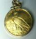 Rare 1911 2-1/2 Gold Dollar Indian Head Liberty Eagle Coin. Pendant 5.3gm