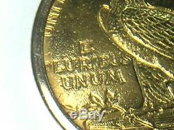 RARE 1911 2-1/2 GOLD DOLLAR INDIAN HEAD LIBERTY EAGLE COIN. Pendant 5.3gm