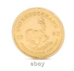 RARE 1980 GOLD 1/10th oz Krugerrand South Africa Fine Gold Free Ship