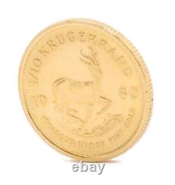 RARE 1980 GOLD 1/10th oz Krugerrand South Africa Fine Gold Free Ship