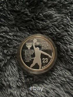 RARE Micheal Jordan. 999 Silver /24k Gold Coin, Mint With Case SELLING FAST