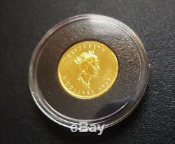 RCM Fine Gold 1/10 oz Coin 1999 Canada Maple Leaf 20-Year Anniversary Privy