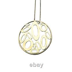 ROBERTO COIN NEW 18K Yellow Gold Chic & Shine Round Pendant Necklace