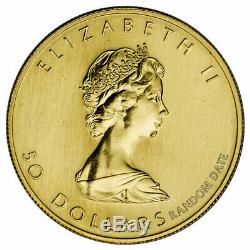 Random Date Canada 1 oz. 999 Fine Gold Maple Leaf $50 Coin SKU26124