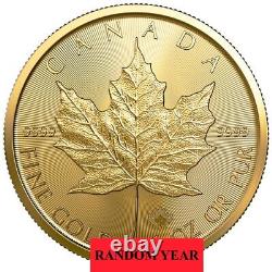 Random Year 1 oz Canadian Gold Maple Leaf $50 Coin. 9999 Fine Gold In Stock