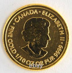 Random Year Canada Special Service 1/10th Ounce. 999 Fine Gold Bullion Coin