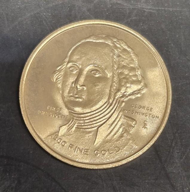 Rare 1776-1976 Bicentennial George Washington. 500 Fine Gold Coin 2.4 Grams