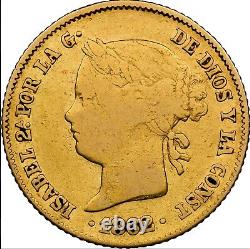 Rare 1862 Spanish Philippines 4 Peso Gold Coin Ngc Vf Details Harshly Cleaned