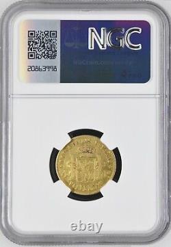 Rare 1862 Spanish Philippines 4 Peso Gold Coin Ngc Vf Details Harshly Cleaned